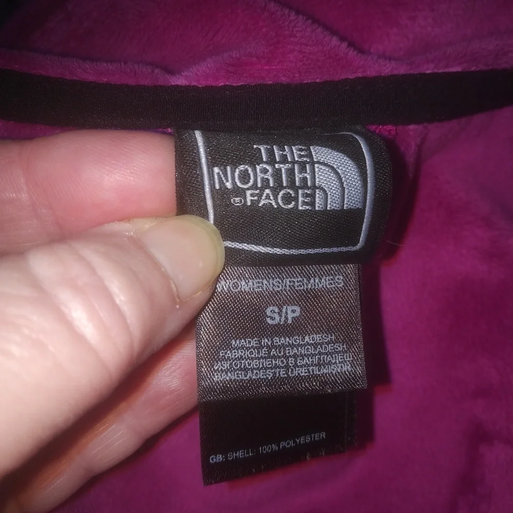 The North Face Women's Pink and Blue Plaid Fleece Lined Snowboard Ski Jacket - Picture 13 of 16